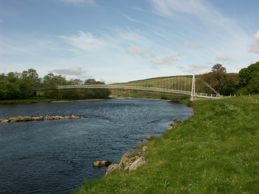 Foot Bridge over River Oykel, Brae Doune